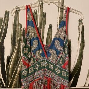 Angie Multicolor V-Neck Dress